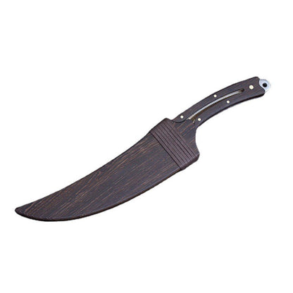 Faca de Cozinha Longquan Cabo de Madeira Faca Afiada de Açougueiro para Fatiar Ferramentas Profissionais de Culinária Artesanal Forjada China Messer