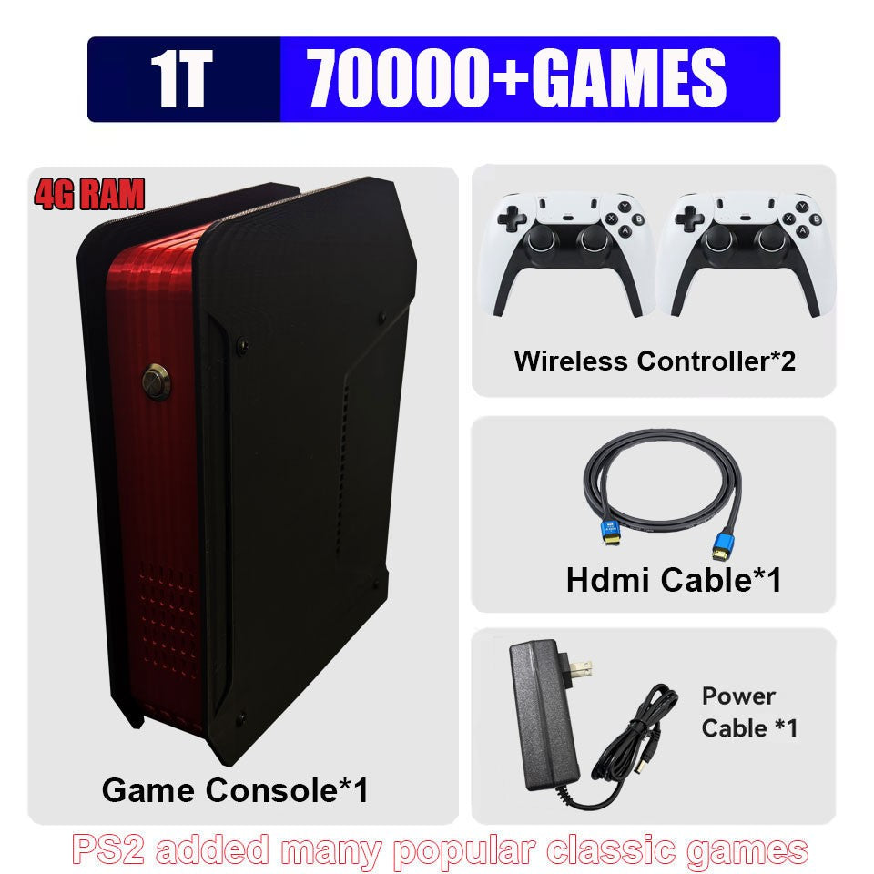 X4 Retro Video Game Console With 1T Dual-system and I3-3110M CPU  For PS2/PSP/WII/N64/DC/SS Children Gaming Gifts For Men Gift