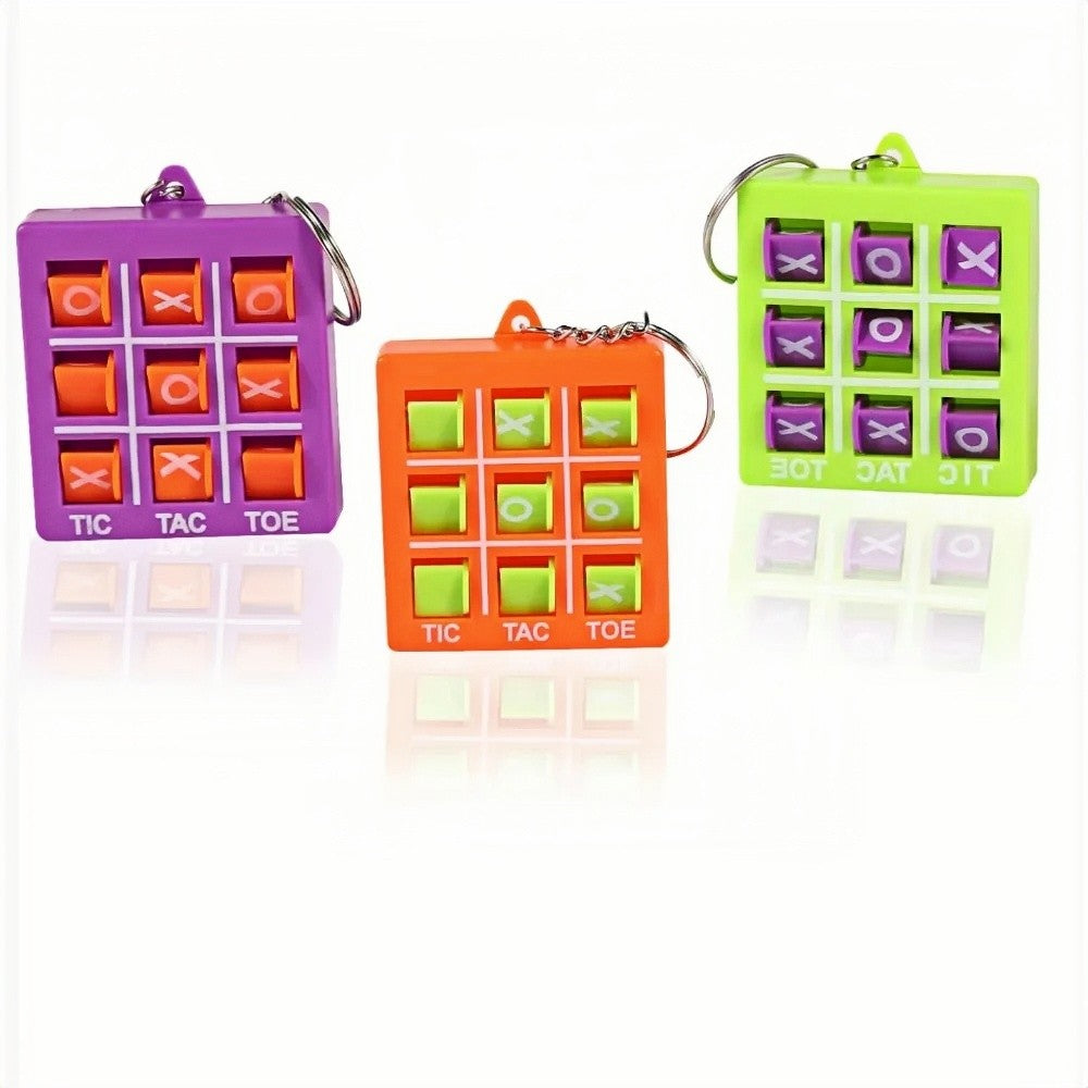 6-30PC with Key Chain Tic Tac Toe Puzzle Game Children Birthday Wedding Party Guest Gifts Kindergarten School Party Small Gifts