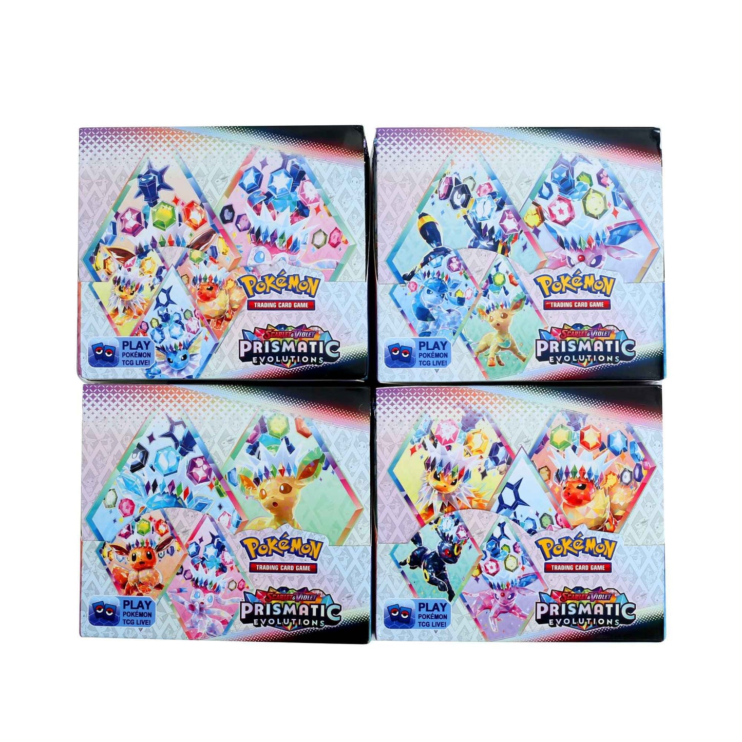 360 Cartas Pokémon Evoluções Prismáticas Escarlate e Violeta 151 Surging Sparks PALDEAN FATES Booster de Batalha Cartão de Transação em Inglês