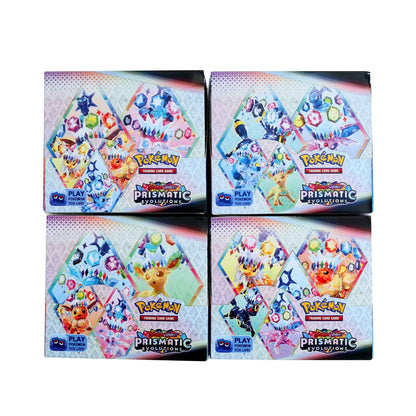 360 Cartas Pokémon Evoluções Prismáticas Escarlate e Violeta 151 Surging Sparks PALDEAN FATES Booster de Batalha Cartão de Transação em Inglês