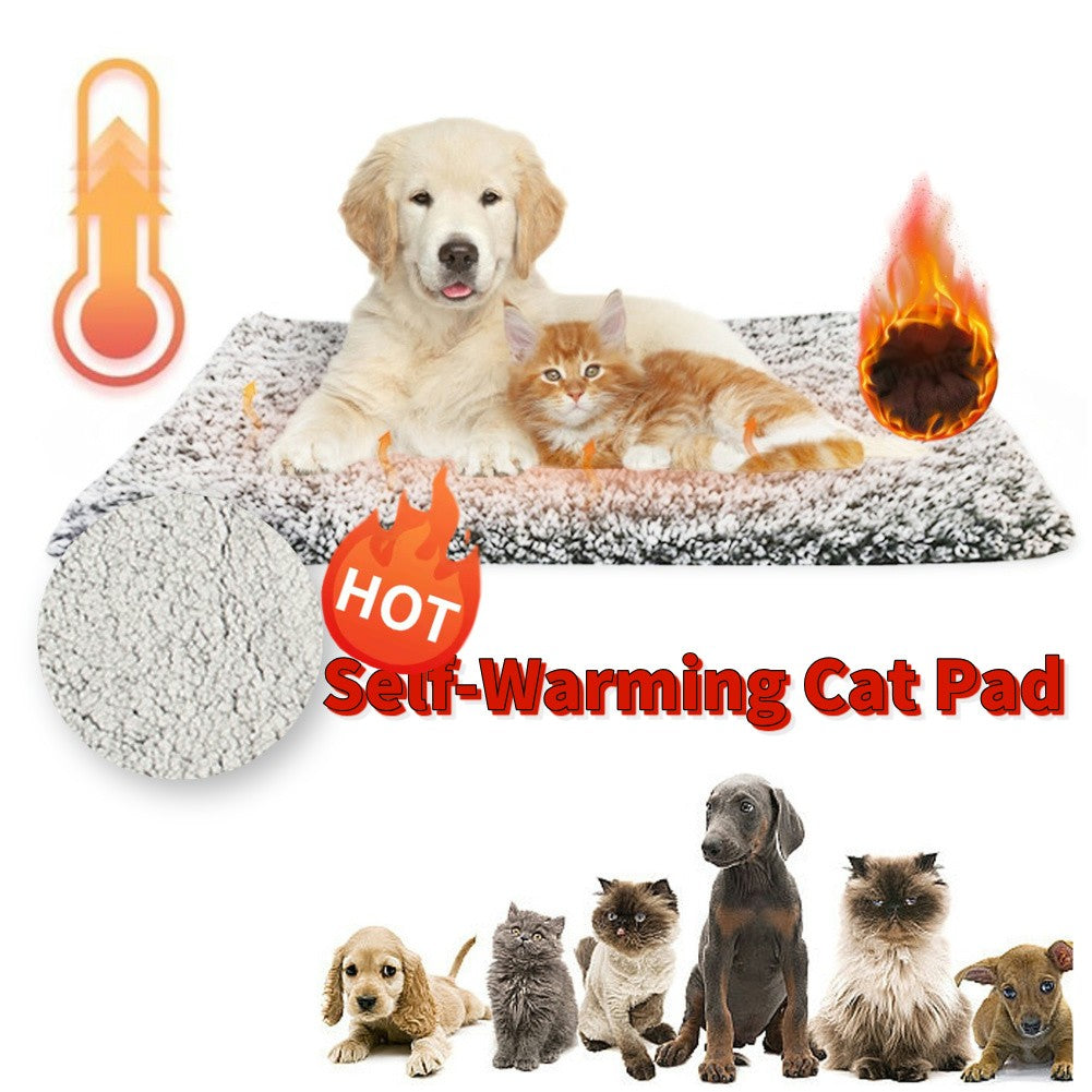 Almofada de Cama para Gatos Autoaquecível Tapete Térmico Autoaquecido para Cães e Gatos Colchonete Lavável para Animais de Estimação Confortável para Gatos Internos e Cães Pequenos