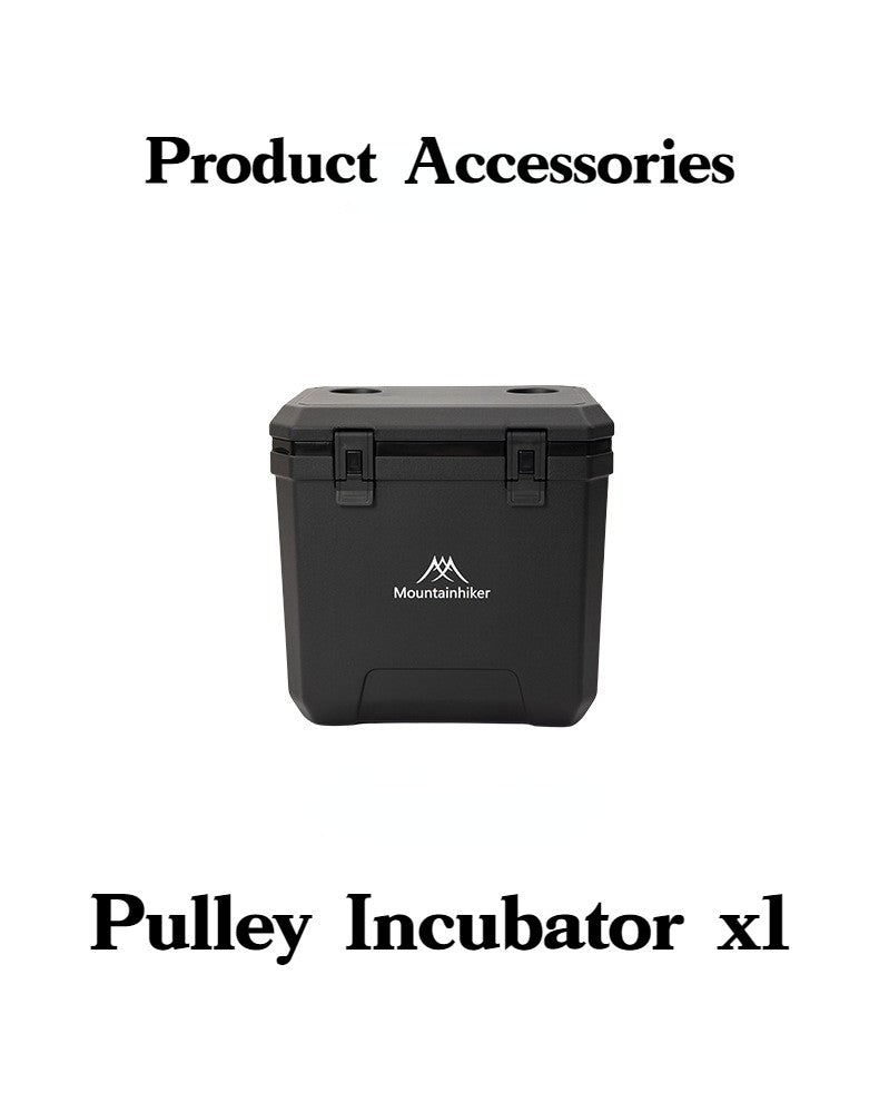 Refrigerador Externo MOUNTAINHIKER 36L com Rodas e Carrinho Incubadora Portátil Caixa Térmica Churrasco Carro Polia Caixa Térmica Caixa Refrigeradora