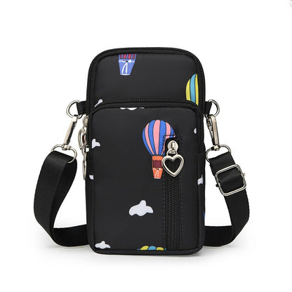 Men's multi-functional and women's simple mobile phone small bag, a niche crossbody bag for daily commuting