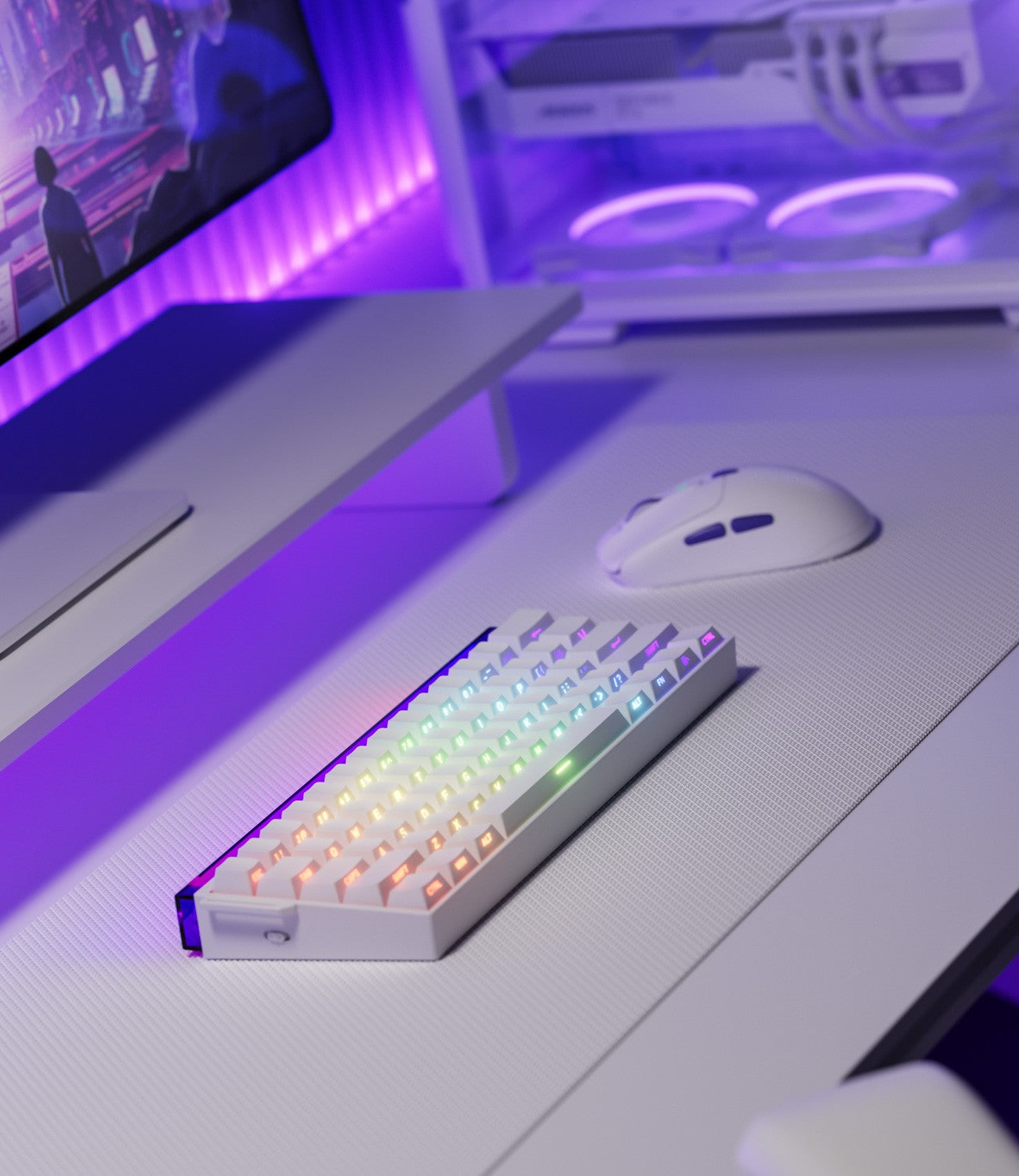 AKKO x Veekos Shine60 HE Magnetic Switch Keyboard 60% Rapid Trigger Keboard RT 0.01mm Snap Key Custom Keyboard for Esports Gamer