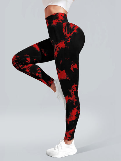 Women's Seamless Tie-dye Yoga Pants High Waist Soft Comfortable Gym Fitness Sportswear Workout Leggings Tights