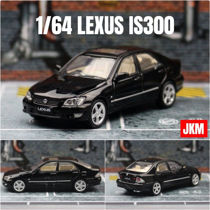 Modelo de Carro LEXUS IS300 1:64 em Liga Fundida, Veículos Clássicos de Metal, Modelo de Carro de Alta Simulação em Miniatura, Coleção em Escala, Presentes para Crianças