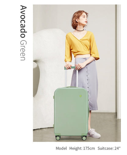 Mixi Puristic Design Travel Luggage Rolling Wheel Hardside Women Suitcase Men Trolley Case 16 20 Carry On/Big 22 24 26 28 Inch