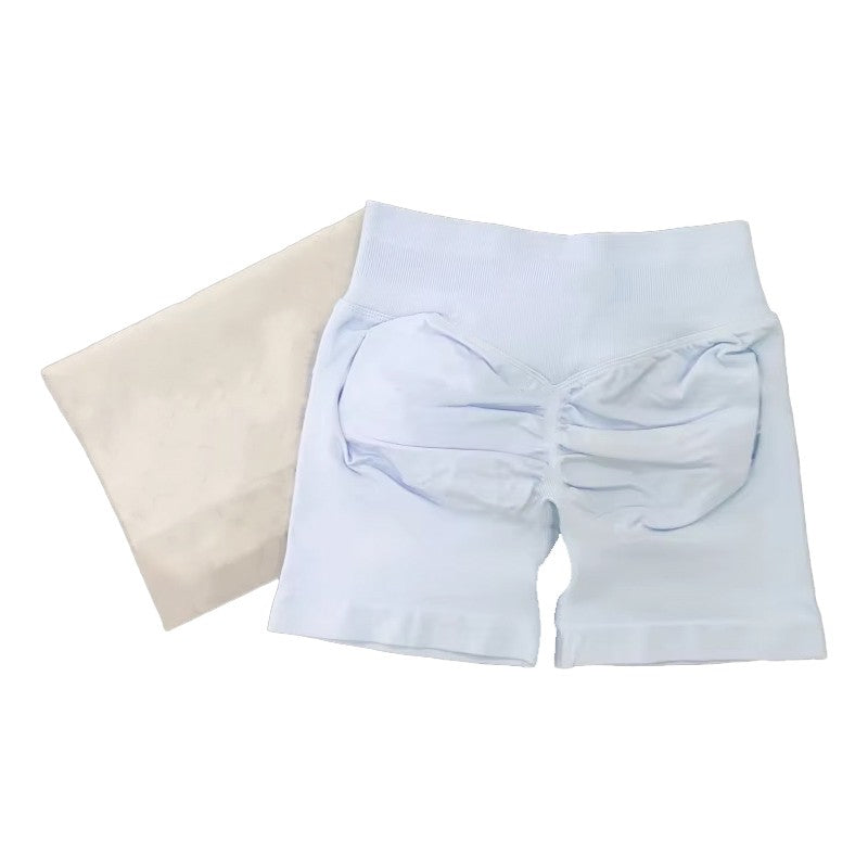 D-logo Impact Shorts Seamless Scrunch Bum Workout Gym Shorts Low Ribbed Waist Band Yoga Short Booty Hight Stretch Running shorts