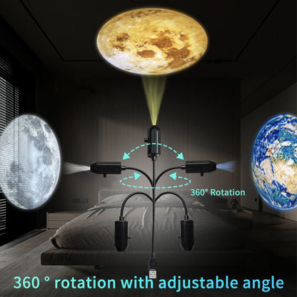 Projection Light 5V USB Direct Insertion Planet Christmas/Halloween Theme Replacement Light Ceiling Projection Light For bedroom