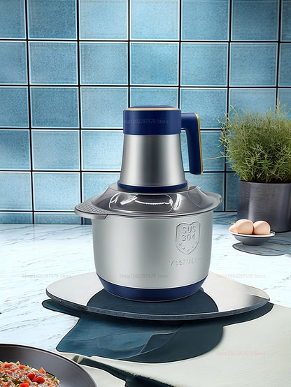 5L Electric Meat Grinders Mixer Machine Stainless Steel Multifunctional Vegetable Slicer Processor Chopper Kitchen Appliances