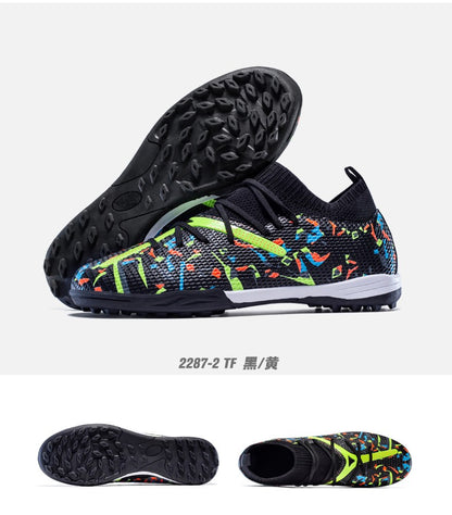 Mens Football Field Boots Ultralight Turf Indoor Society Training Soccer Shoes Cleats for Kids Sneakers TF/FG Football Shoes