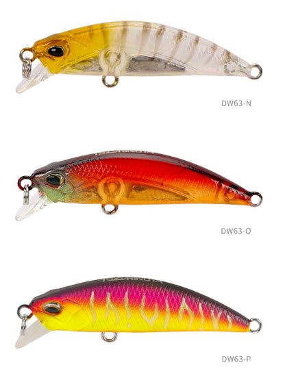 TSURINOYA DW63 50mm/5g Isca Artificial Minnow Jerkbait de Afundamento Wobblers de Plástico Rígido para Pesca de Robalo Truta e Lúcio