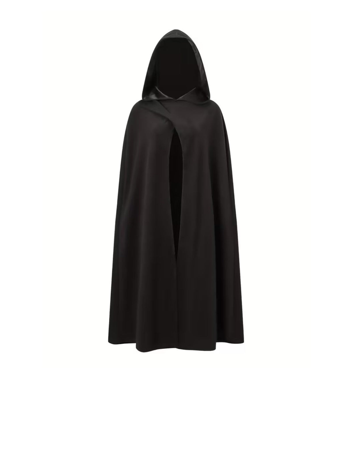 New Halloween Costume Cloak, Fleece Hooded Halloween Cape, Retro Asymmetrical Design Role Play Coat, Party Outfit, Autumn & Winter Clothing Accessory, Cosplay Costume