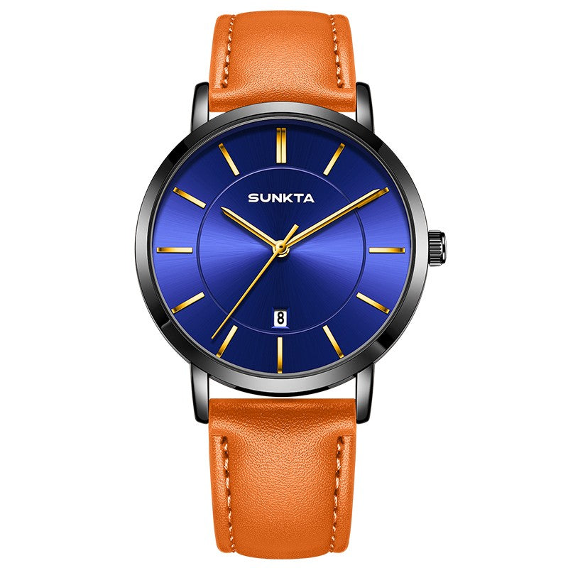 LIGE Sunkta Man Watch Fashion Luxury Waterproof Ultra Thin Date Casual Clock Leather Classic Quartz Watches for Men Reloj Hombre