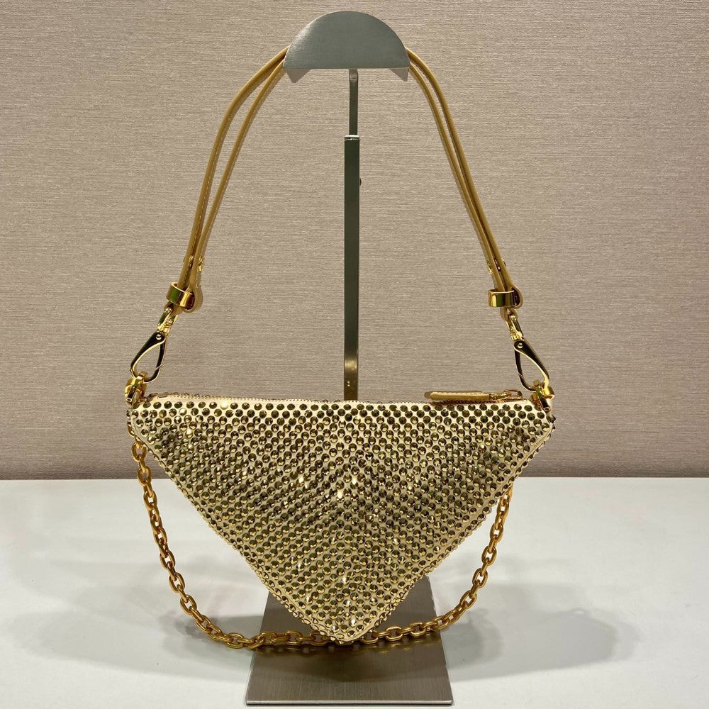 Luxury Designer Evening Clutch Bag Women's High Quality Famous Brand Rhinestone Chain Shoulder Bag 2025 Fashion Statement Purse