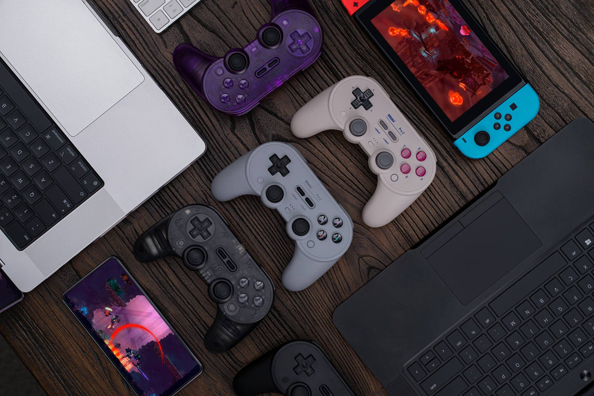 8BitDo Pro 2 Bluetooth Controller Gamepad Handle with Hall Effect for Nintendo Switch 2, PC, MacOS, Android, Steam, Raspberry Pi