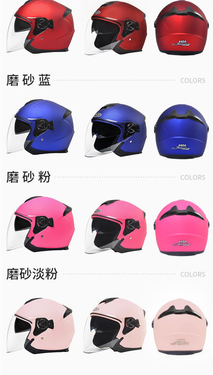 GB Certified Electric Car Helmet Ladies Winter Warm Battery Car Helmet Four Seasons General Motorcycle Half Helmet Male