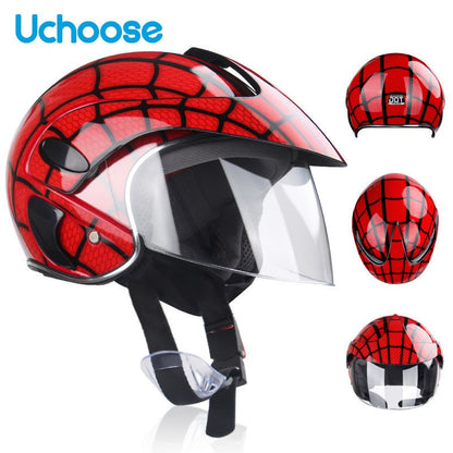 Capacete de segurança infantil com viseira, óculos de proteção embutidos, abafadores de ruído e adesivos refletivos para engenheiro. Capacete de segurança industrial em ABS.