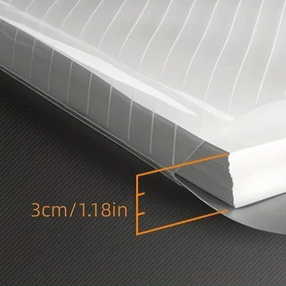 5/20pcs, A4 File Bag, Clear Plastic, Large Capacity And Snapshot Button, Perfect For School Office And Home