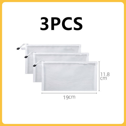 Toy storage bag Children's building blocks small toys special sorting bag bag transparent mesh gauze zipper mesh bag