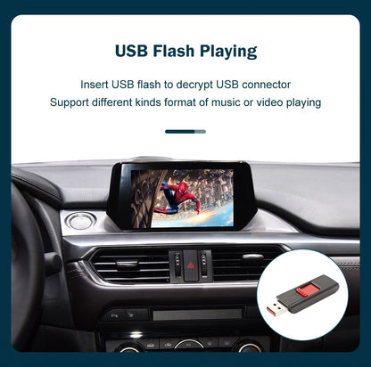 Adaptador USB CarPlay e Android Auto com fio para Mazda 6 2 3 CX3 CX5 CX9 MX5 2016-2020 com sistema Mazda Connect