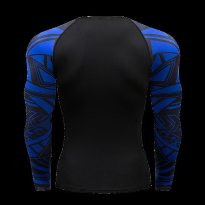 Gym Compression Dry Fit Men's Long Sleeves Fitness T-shirt Spring And Autumn Outdoor Sports Running Tees Sportswear Tops T-shirt
