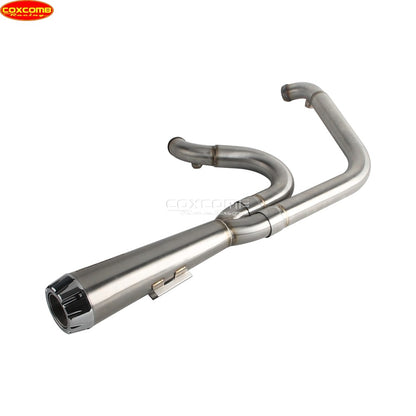 Slip On Exhaust Muffler System Motorcycle Complete Exhaust Pipe For Harley Dyna Street Bob FXDB FXDBB FXDBP FXDBI Limited FXDBC