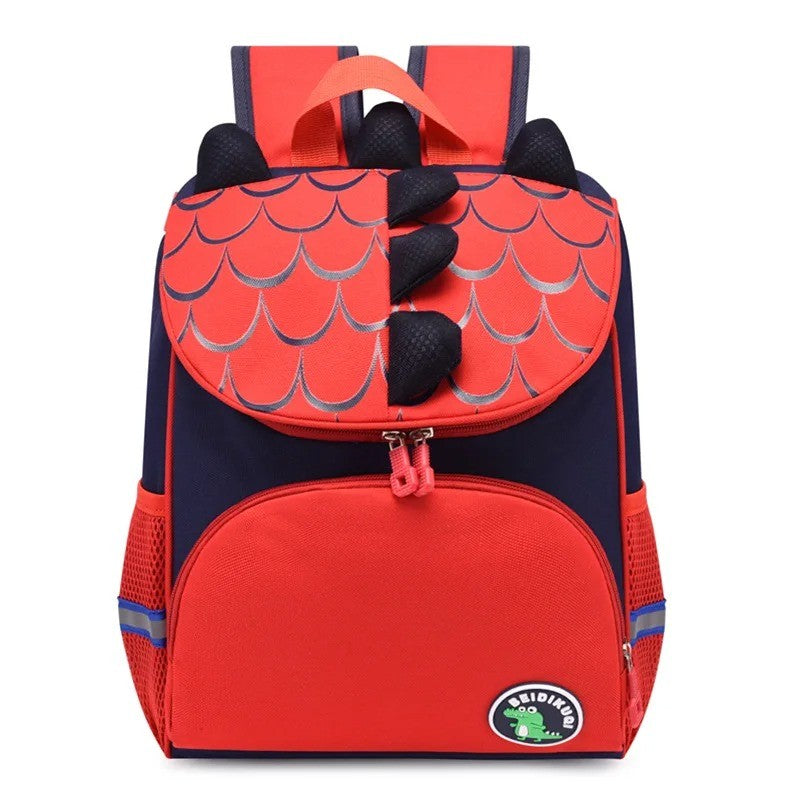 Mochila Escolar Personalizada com Nome para Creche - Mochila Bordada de Dinossauro de Desenho Animado Fofo para Meninos e Meninas, Criança com Nome Personalizado