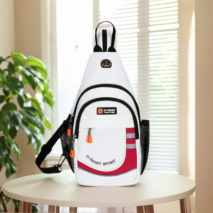 Tourist leisure chest bag, multifunctional large capacity shoulder bag, outdoor trendy crossbody bag