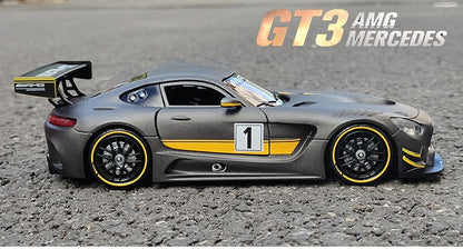 Motornax 1:24 Mercedes-Benz AMG GT3 Alloy Car Diecasts & Toy Vehicles Car Model Miniature Scale Model Car Toys For Children