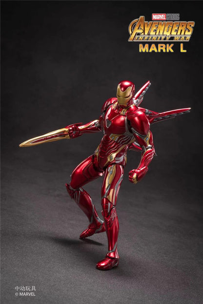 ZD Original Iron Man MK30 Blue Steel 1/10 Iron Patriot MK3 Marvel legends War Machine 10th Anniversary Action Figure Model Gift