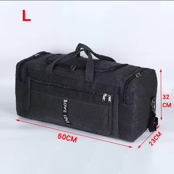 Large Canvas Travel Duffel Bag Waterproof Men's Shoulder Luggage Storage Bags Outdoor Trainning Fitness Sports Handbag XA927D