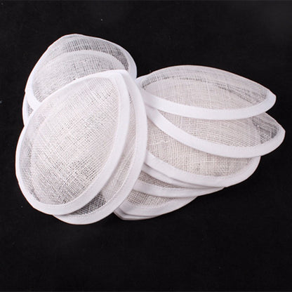 13 CM Sinamay Teardrop Fascinator Base Material Feminino de Chapelaria Base para Chapéus de Coquetel Acessórios de Cabelo DIY para Festas