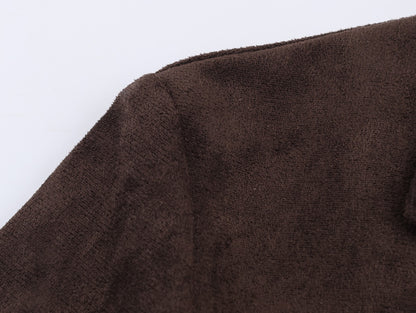 Woman's Commuting Loose Long Coat Lapel Single-breasted Solid Color Long Sleeves Patchwork Overcoat Early Autumn Female Chic Top