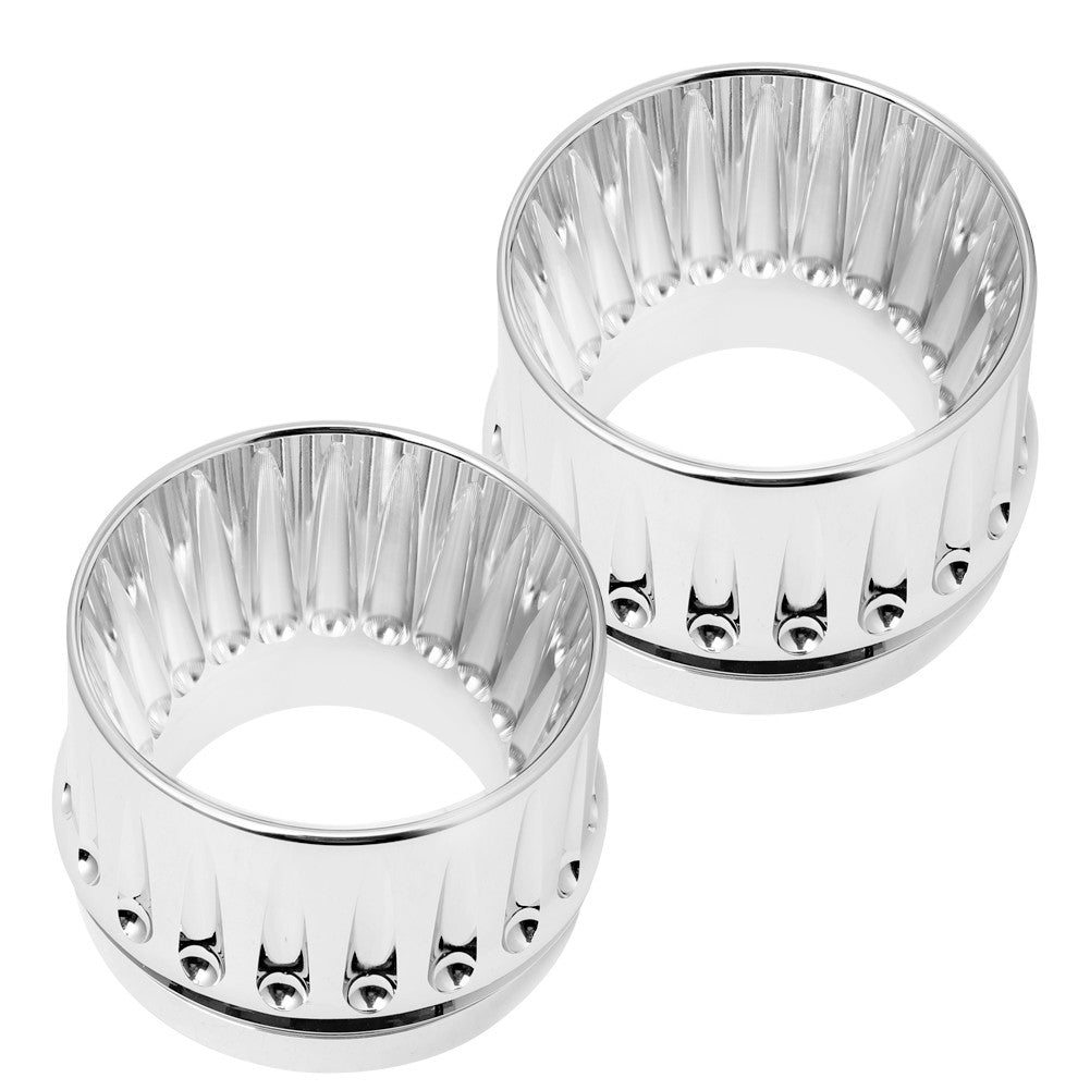 Motorcycle 4.4" Slip On Exhaust Mufflers Tips End Caps For Harley Touring CVO Street Road Electra Glide Road King FLHR 1995-2023