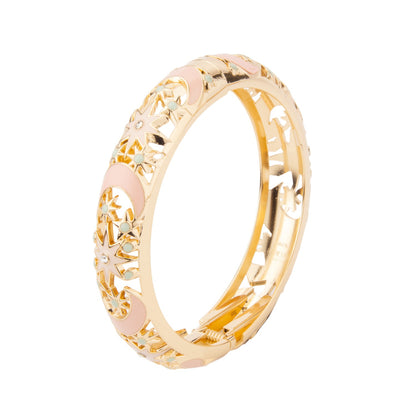 6 Cores Pulseira Esmaltada para Mulheres, Bracelete Oco na Mão, Índia Cloisonné, Joias Africanas, Pulseiras Femininas, Presentes Boêmios