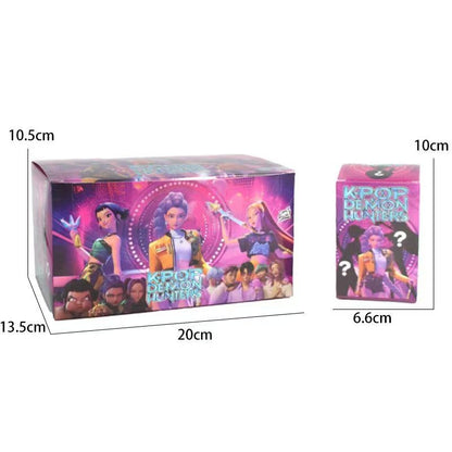Conjunto de Bonecos Colecionáveis Kpop Demon Hunters Huntrix - Rumi Mira Zoey Sussy Tigre Derp Brinquedos Temáticos KPop para Fãs