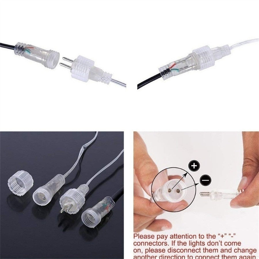 EU/US Meteor Shower LED String Lights Christmas Tree Garden Decor Birthday Wedding Christmas Party Decoration Fairy Lights