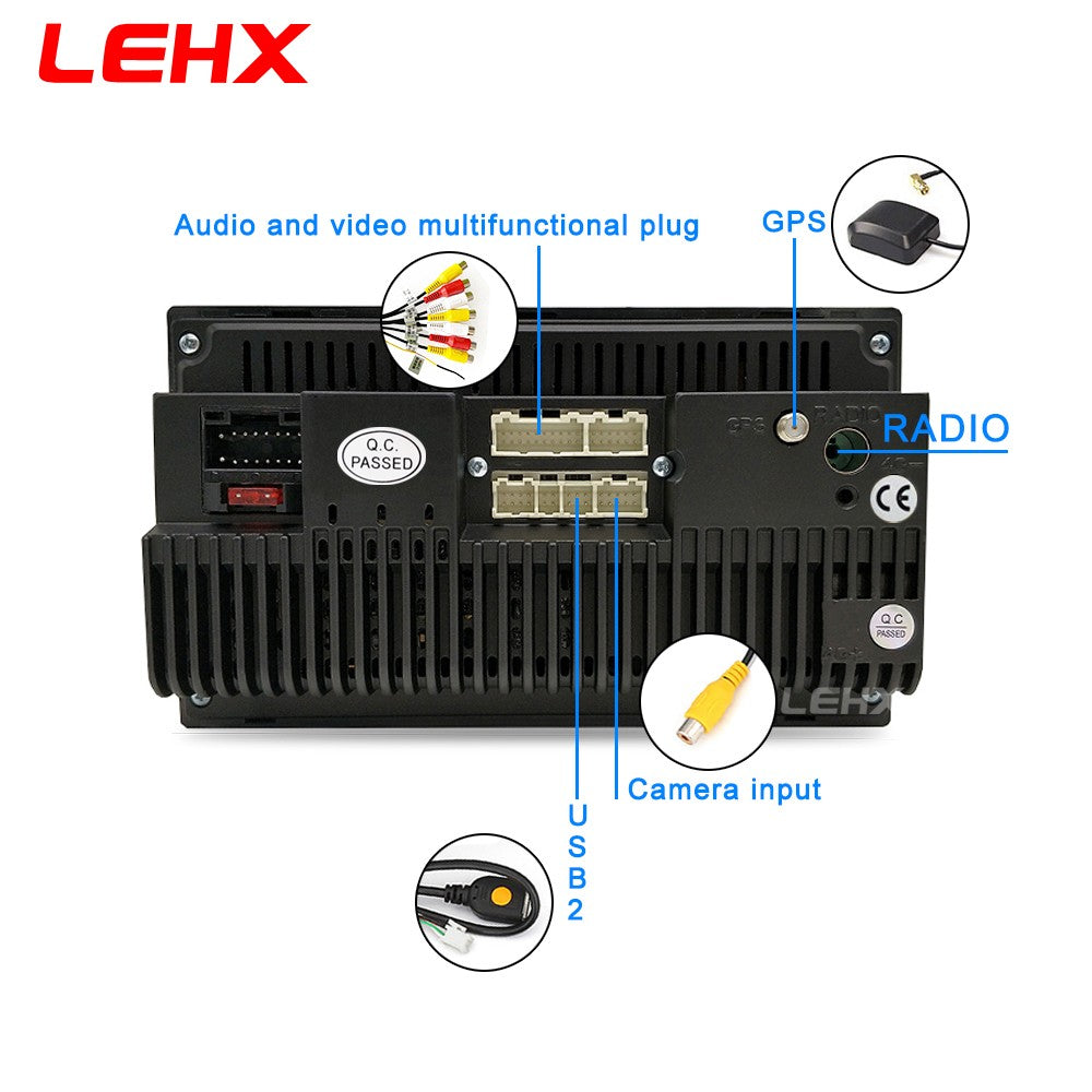 LEHX Universal 7inch 2Din Car Radio Android 15 Car Multimedia Carplay Autoradio Stereo For toyota Nissan Jeep Hyundai Kia VW