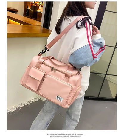 Womne's Travel Bags Handbags Gym Shoulder Bags Oxford Fitness Camping Trekking Bags Hiking Waterproof Outdoor Crossbody Bag