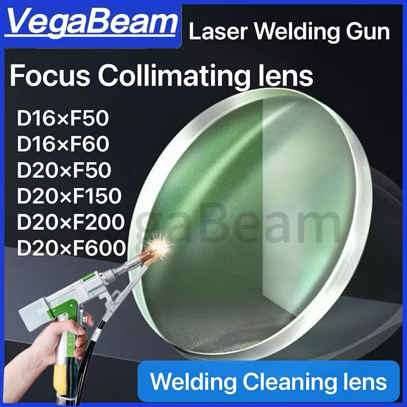 Lente de Foco para Solda a Laser D20 F150 F200 F400 F600 F800 T3.0 T3.5 T4.5 Lente Colimadora D16 F50 F60 T3.5 T5.0 para SUP WXS QILIN