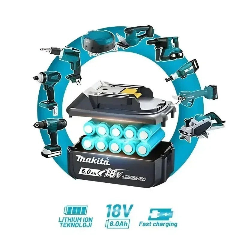 Bateria de Lítio de Substituição 100% Original Makita 6Ah/5Ah/3Ah para Bateria Makita 18V BL1830B BL1850B BL1850 BL1840 BL1860 BL1815