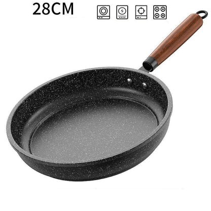 30cm Frying Pan Wok Pan Non-Stick Pan With Cover Household Kitchen Utensils Induction Gas Stove Universal Pot Steak Pancake Pan