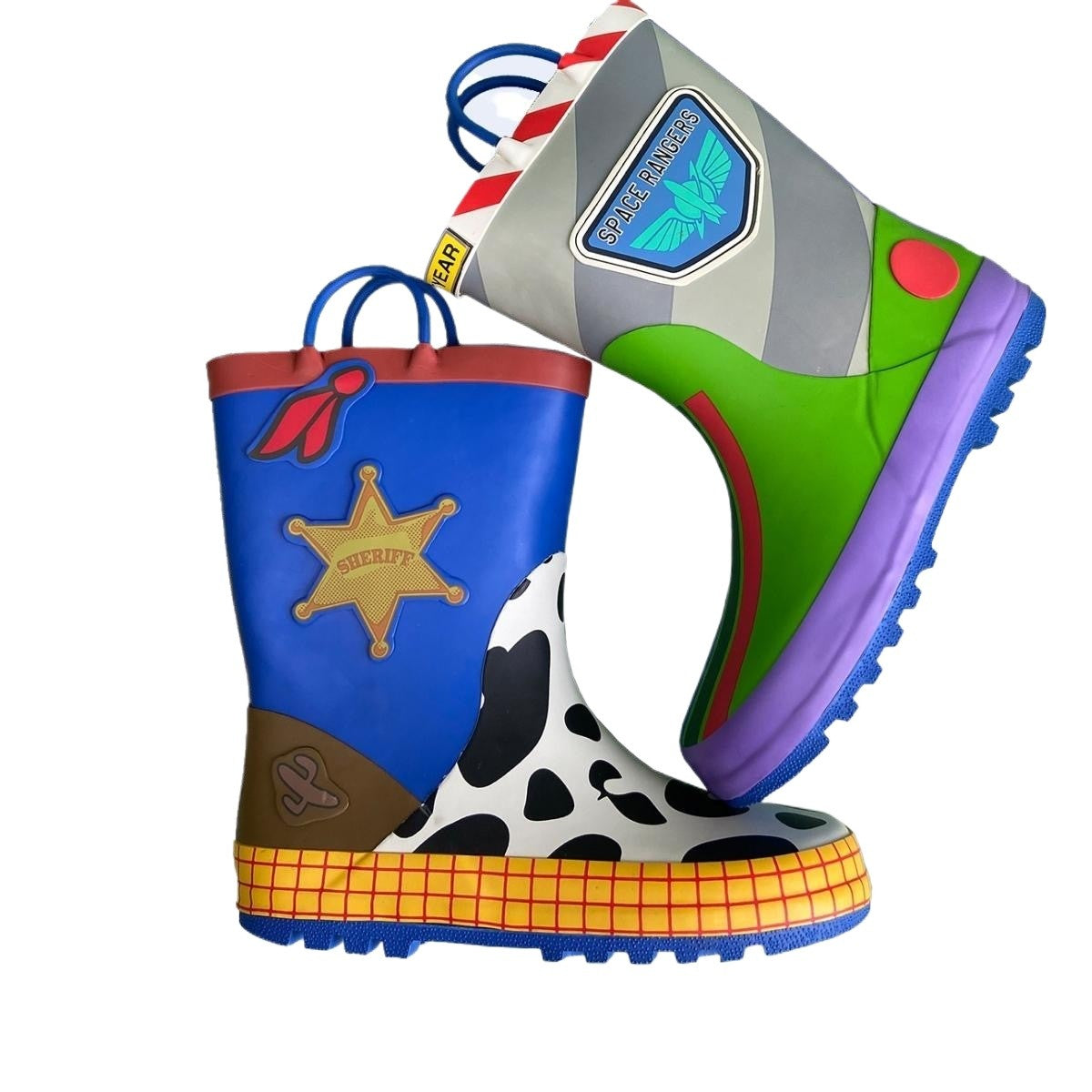 New  cartoon kids toy Story Rain Boots Student Rain Boots Children's  Fashion Non-Slip shoes