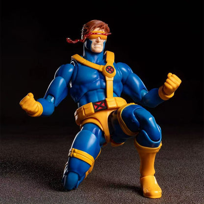 Genuine BANDAI S.H.Figuarts X-Men Scott Summers Cyclops GAMERVERSE Anime Action Figure Modelo Colecionável Presente Infantil
