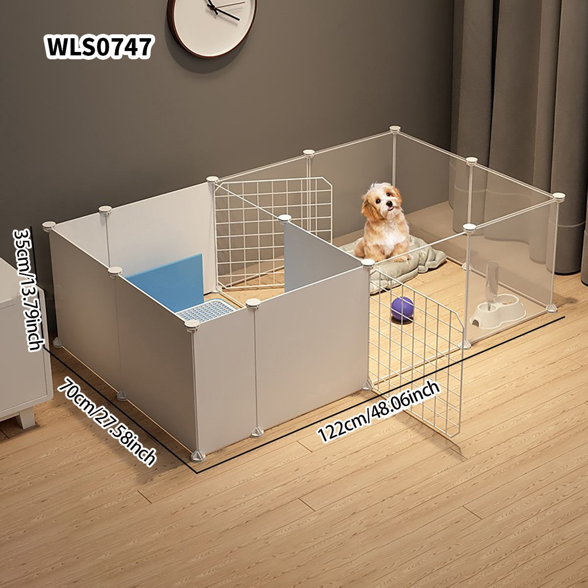 Cercadinho para Cães, Casa Interna, Gaiola, Cão de Porte Pequeno e Médio, Teddy, Corgi, Porta de Isolamento, Grade de Proteção, Canil