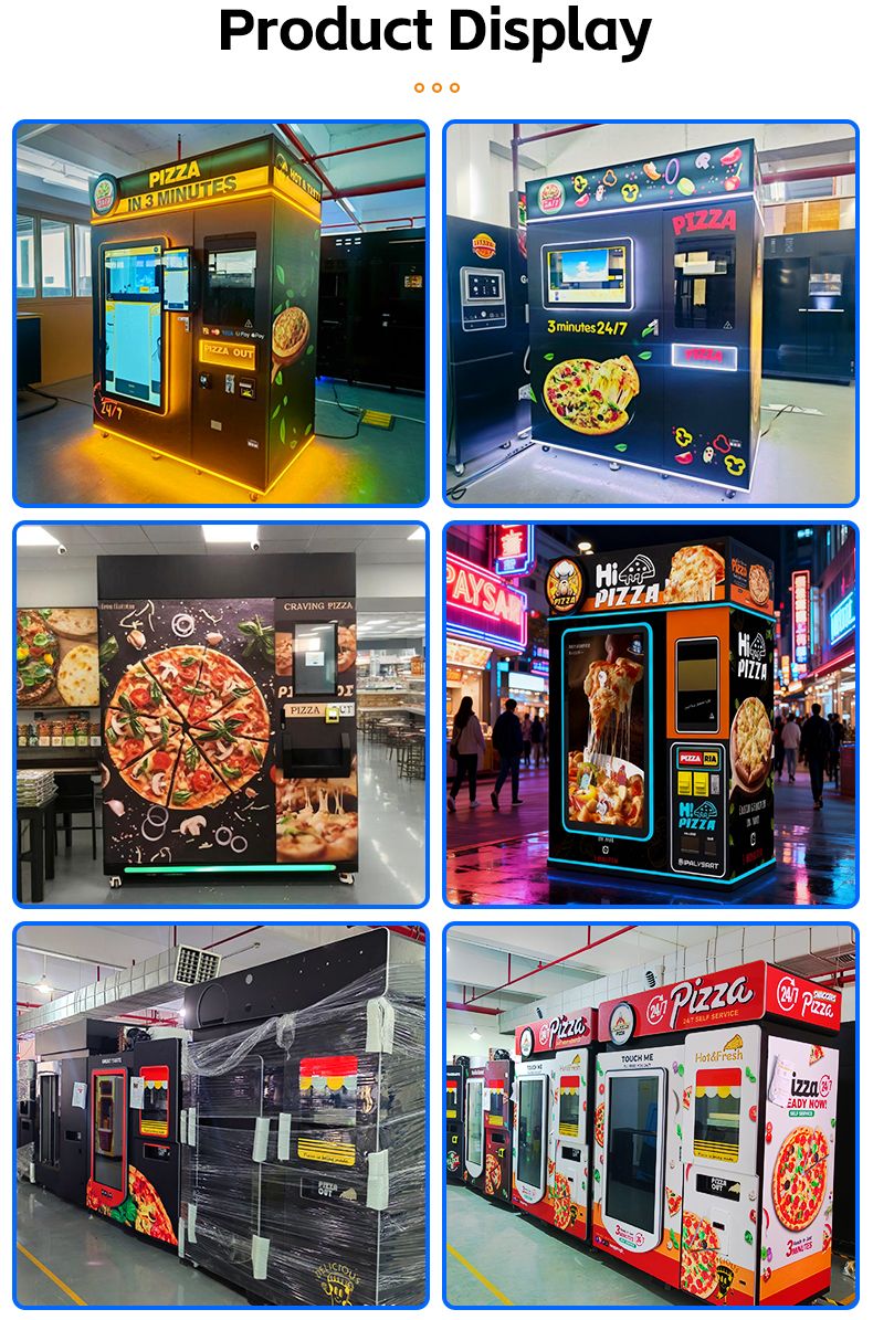 Máquina de venda automática de pizza saudável Máquina de venda automática de pizza automática por atacado Refrigeração comercial para preservação a longo prazo