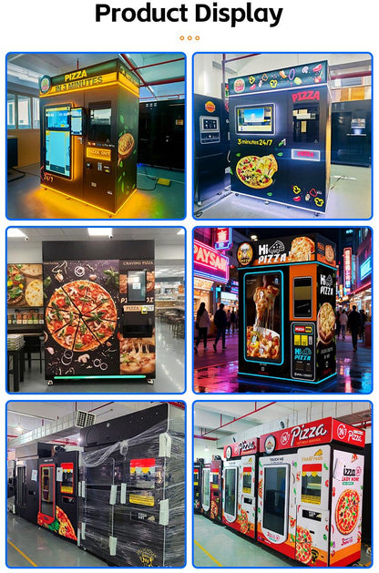 Máquina de venda automática de pizza saudável Máquina de venda automática de pizza automática por atacado Refrigeração comercial para preservação a longo prazo
