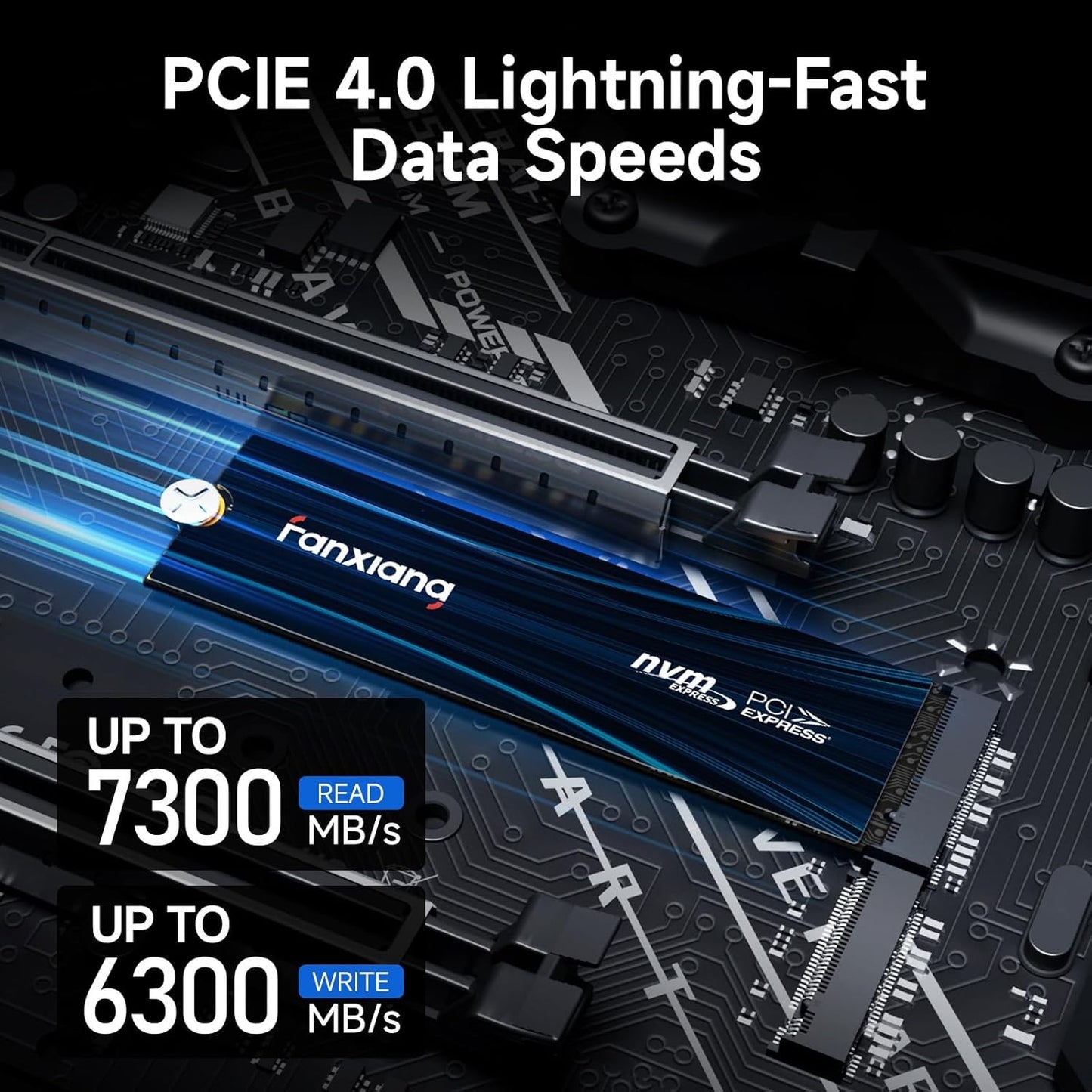 Fanxiang S880E SSD M.2 7300MB/s 1TB/2TB/4TB M.2 NVMe SSD PCIe 4.0x4 Disco Rígido Interno Para PS5 Laptop PC